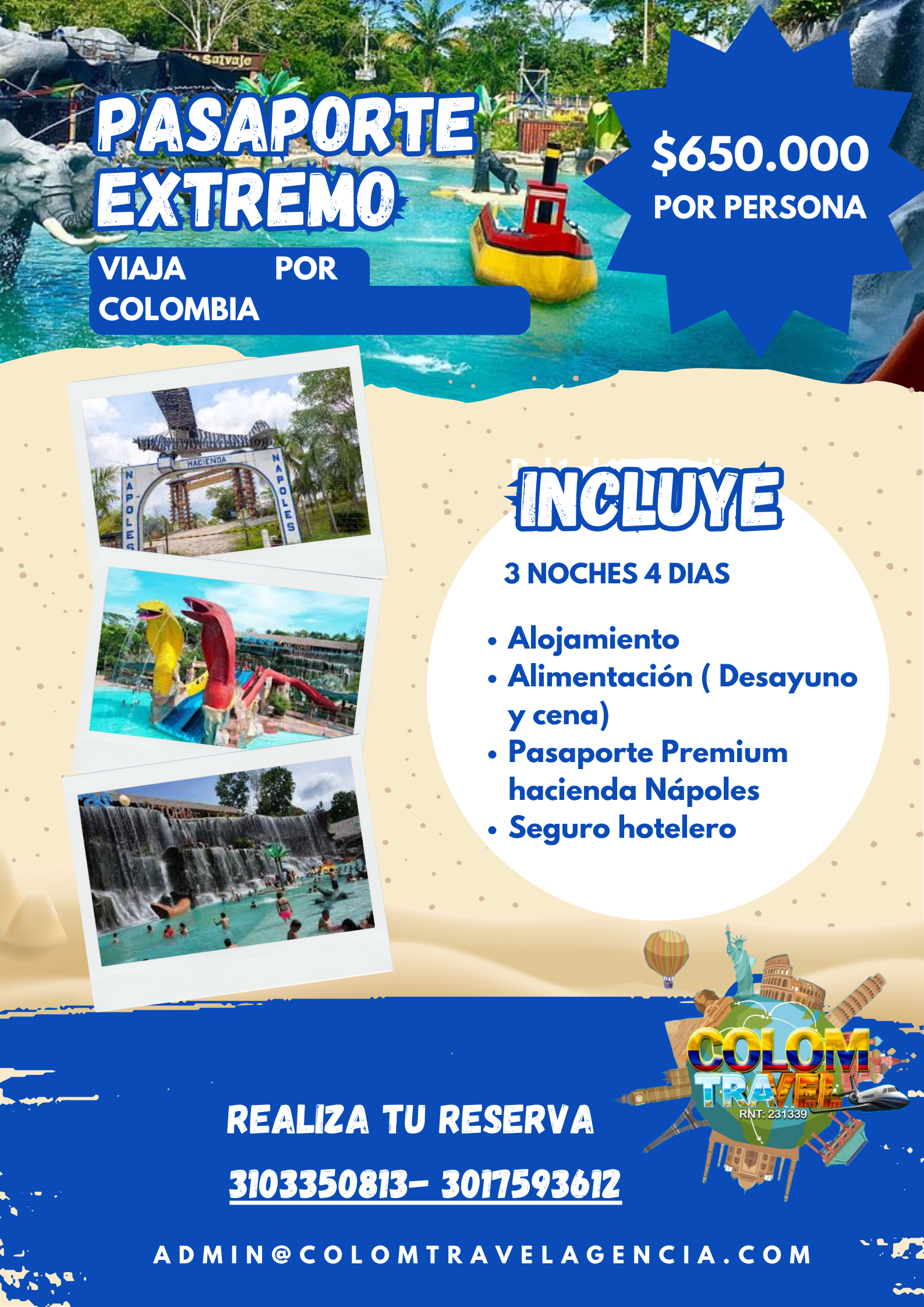 PASAPORTE EXTREMO HACIENDA NAPOLES